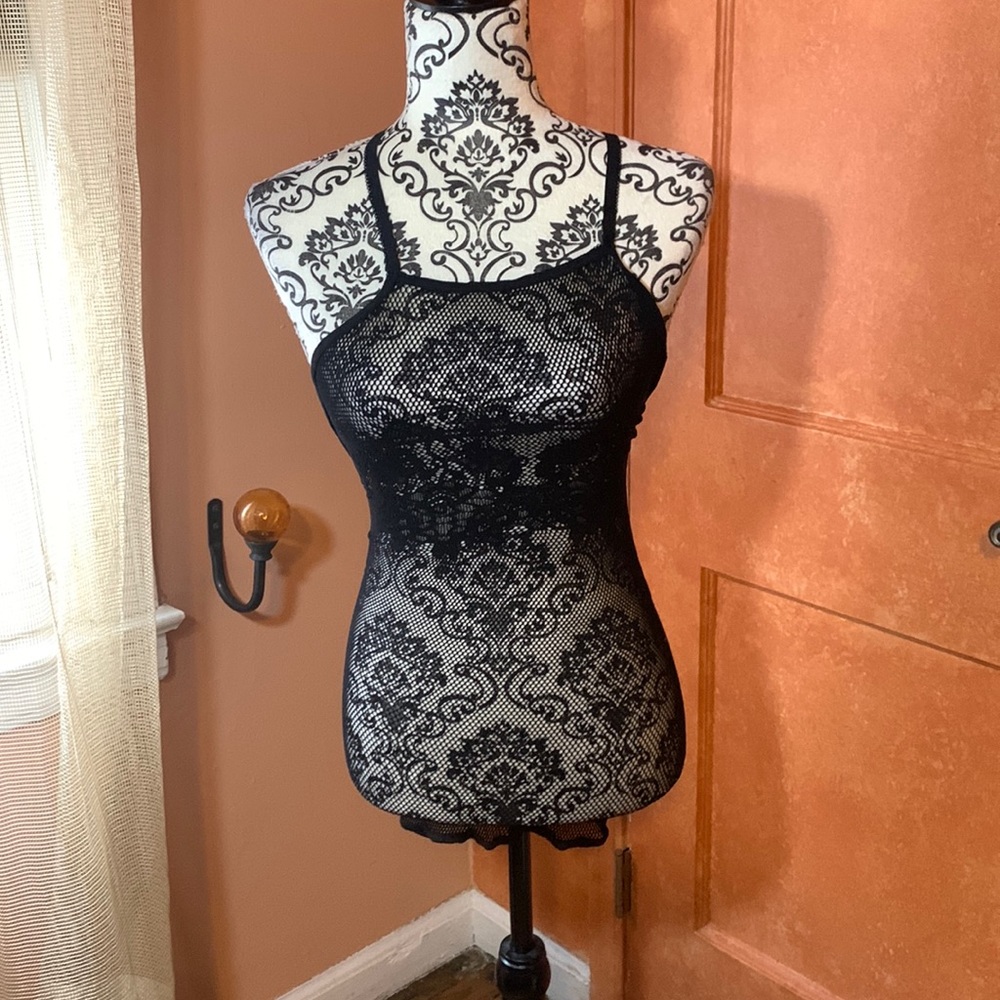 Thigh length see-through nighty dress Lingerie